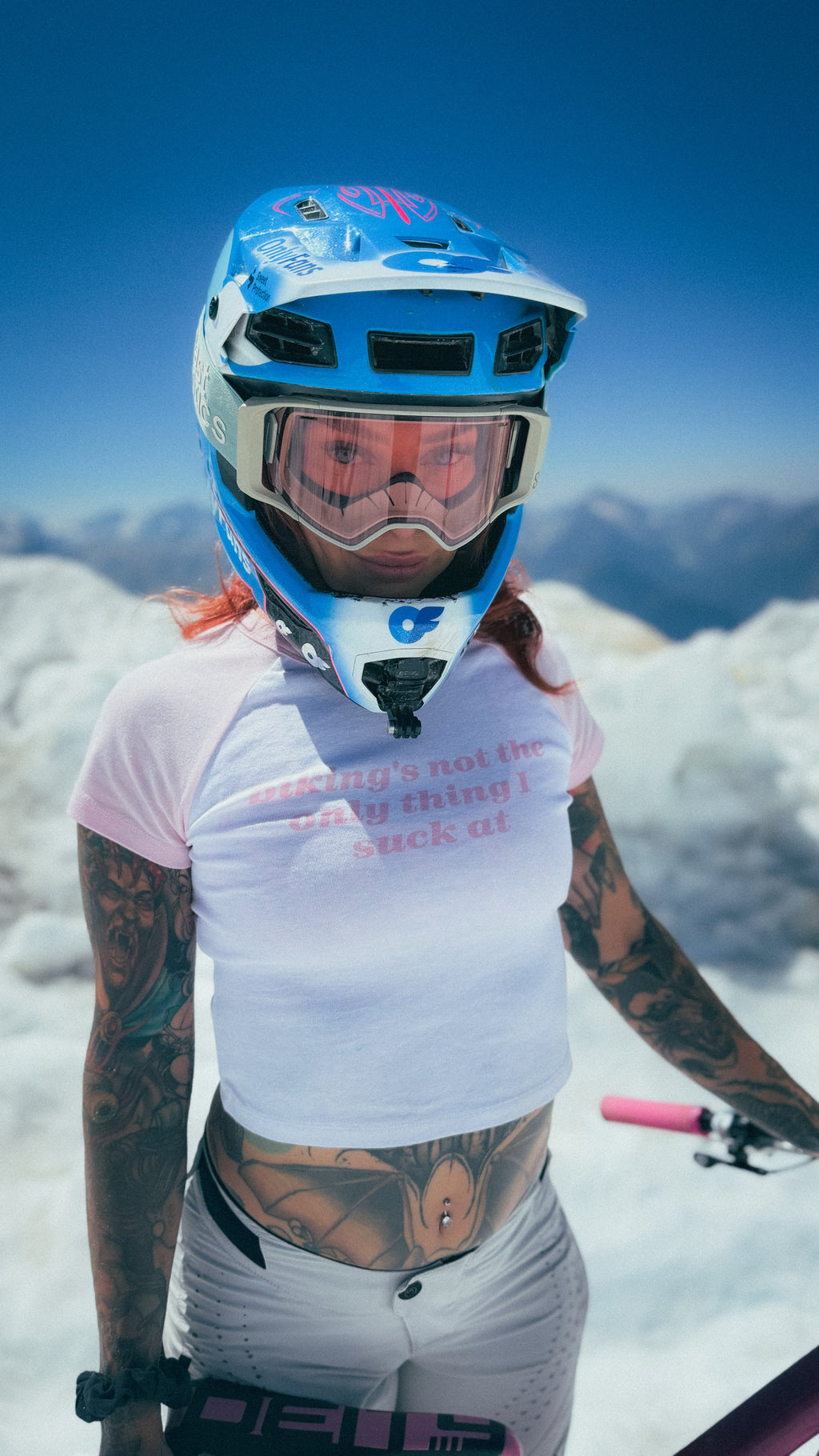 Biking's not the only thing I suck at - baby tee
