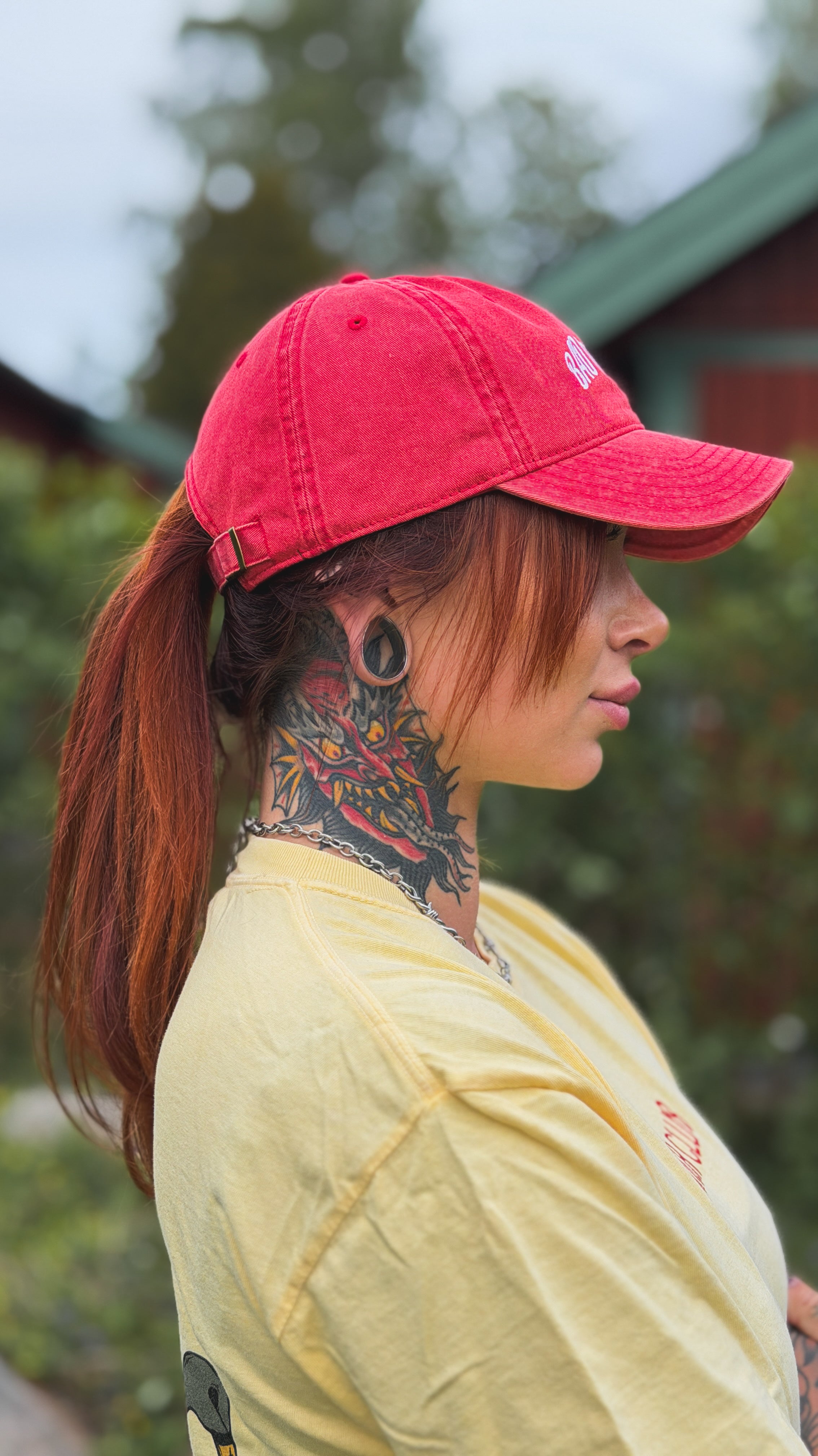 Bad Bitch Club Vintage Cap - Red