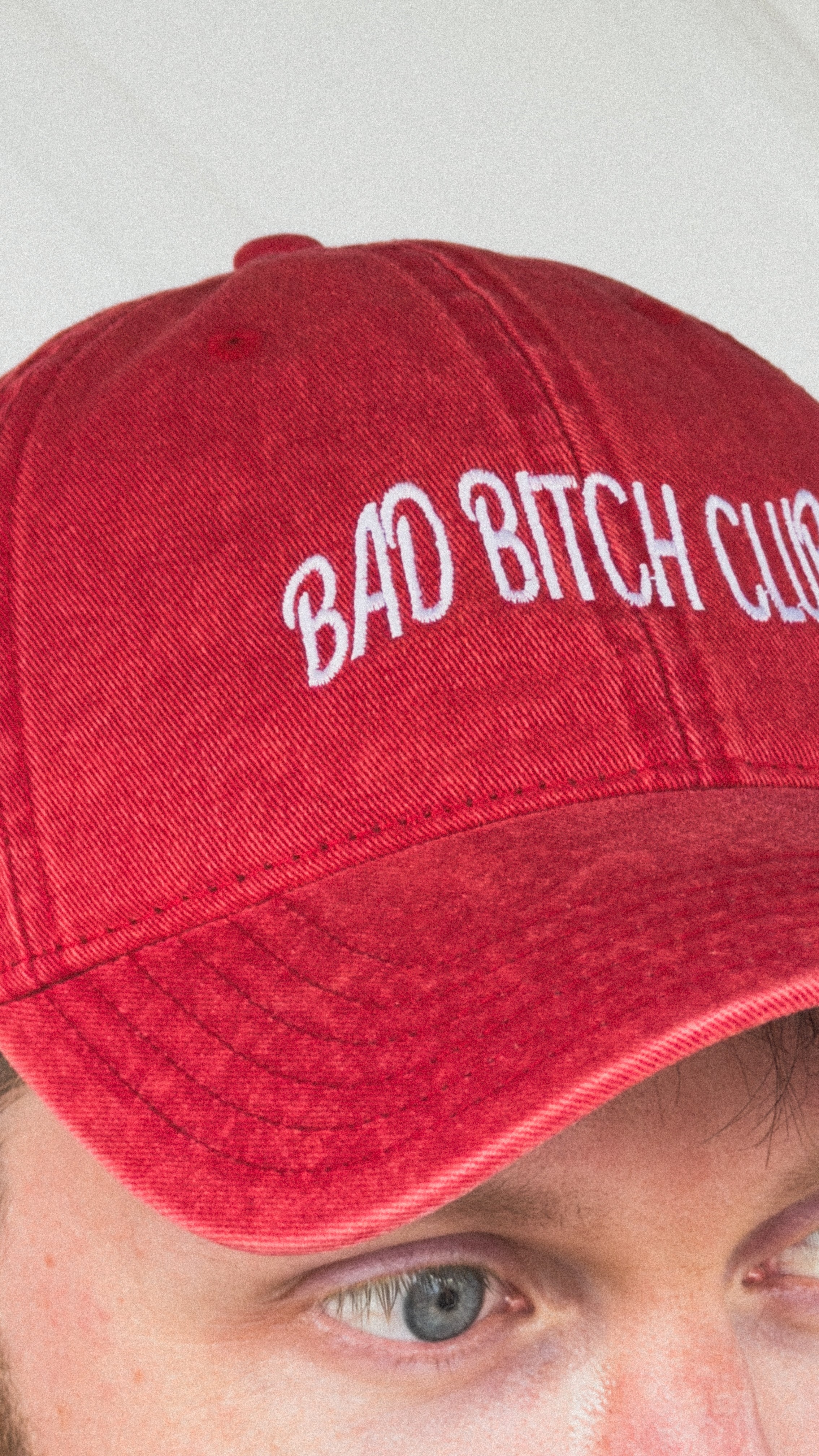 Bad Bitch Club Vintage Cap - Red